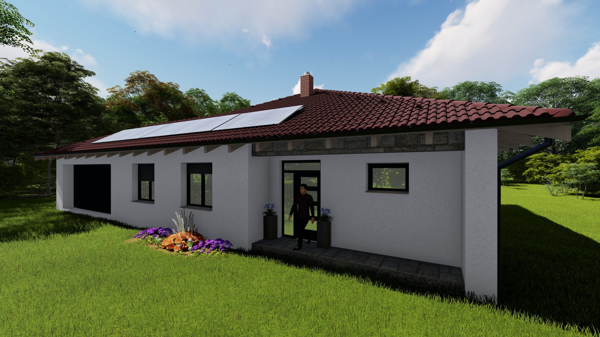 Bungalov Bungalov Domy Moderný Bungalov dom