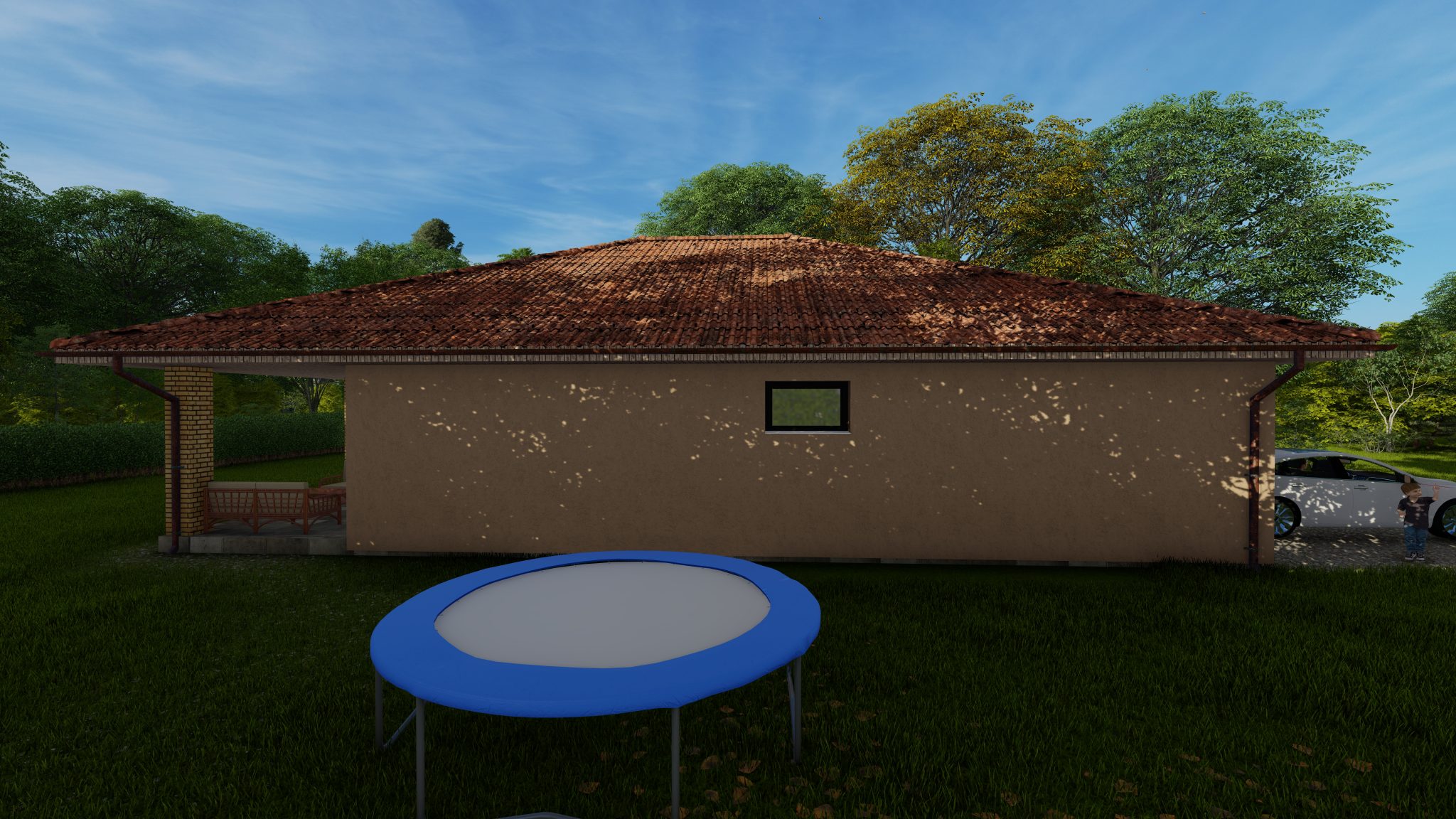 Bungalov Bungalov Domy Moderný Bungalov dom Projekt domu