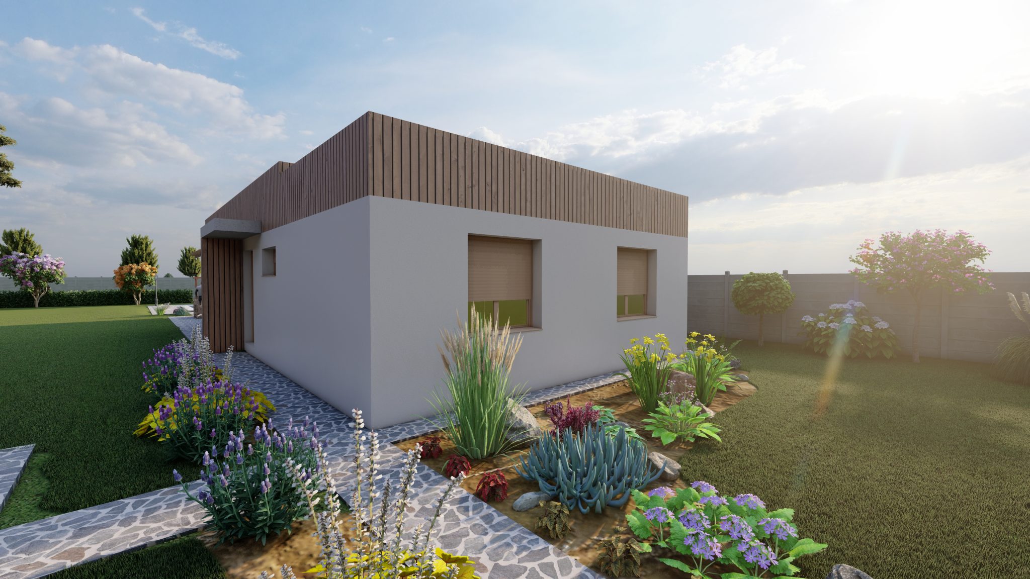 Bungalov Bungalov Domy Moderný Bungalov dom