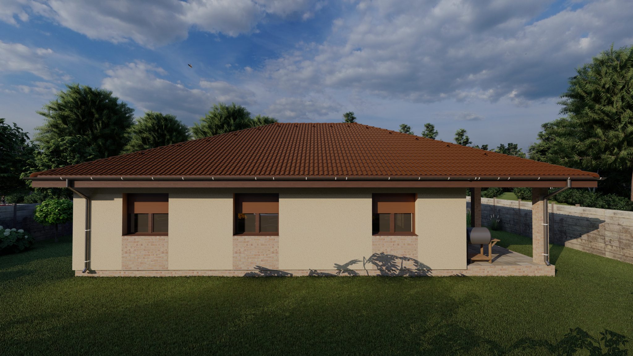 Bungalov Bungalov Domy Moderný Bungalov dom