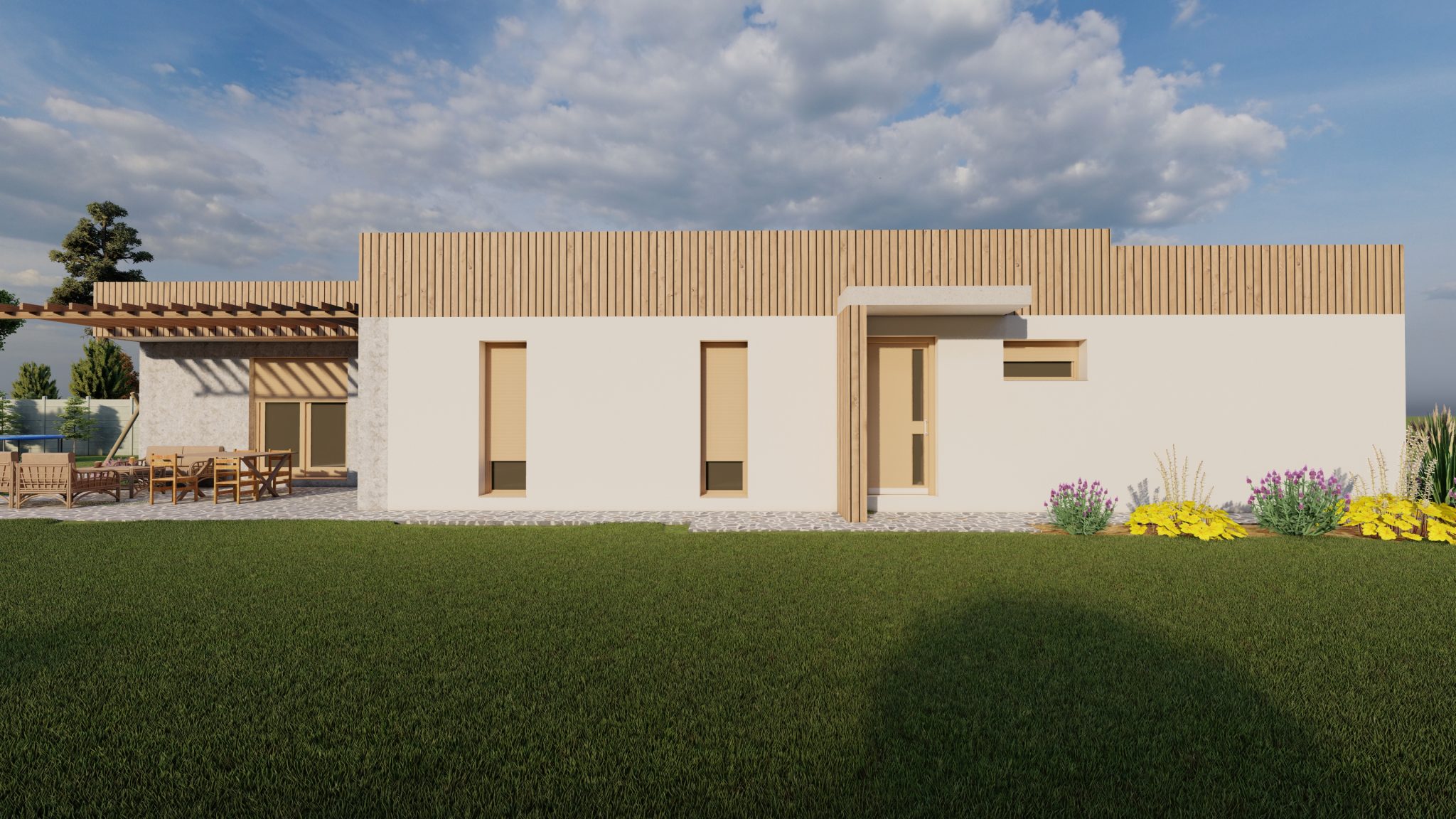 Bungalov Bungalov Domy Moderný Bungalov dom