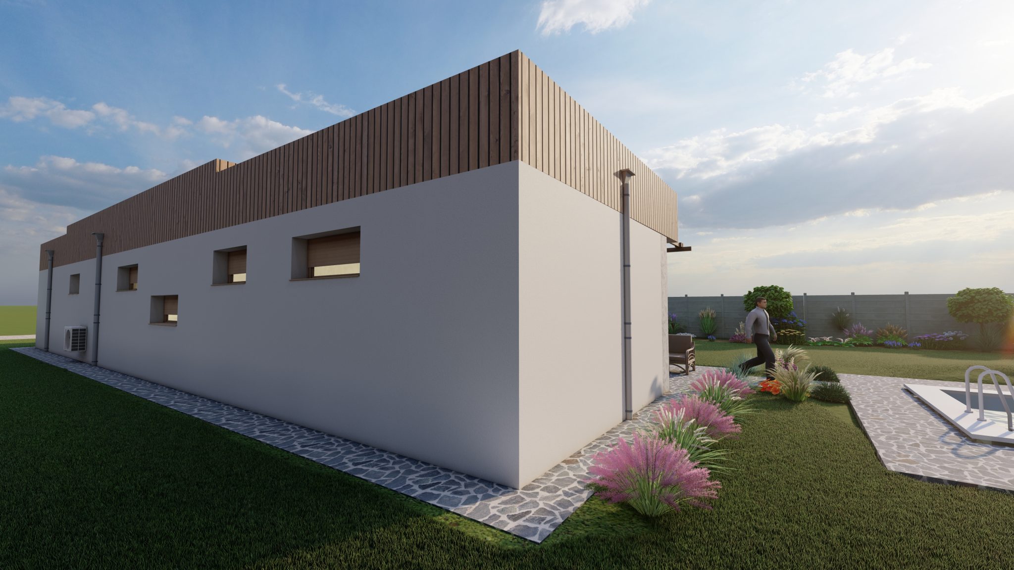 Bungalov Bungalov Domy Moderný Bungalov dom